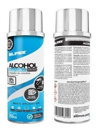 ALCOHOL ISOPROPILICO AEROSOL LIMPIADOR DE CIRCUITOS 250 ML